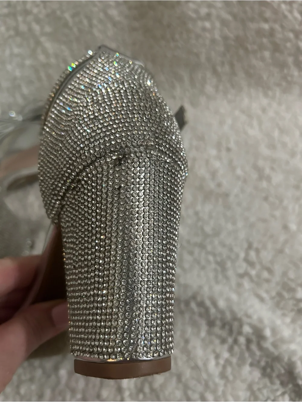 ✨ Rhinestone Bow Block Heel Sandals